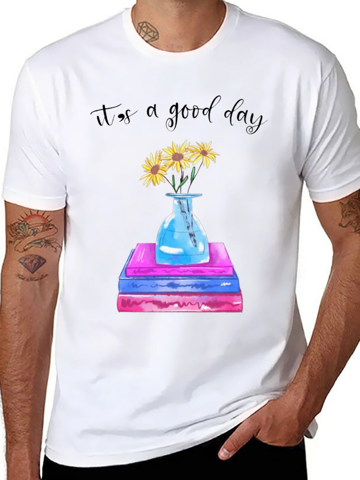 Its a Good Day Sunflower Books Graphic Tee product image 7