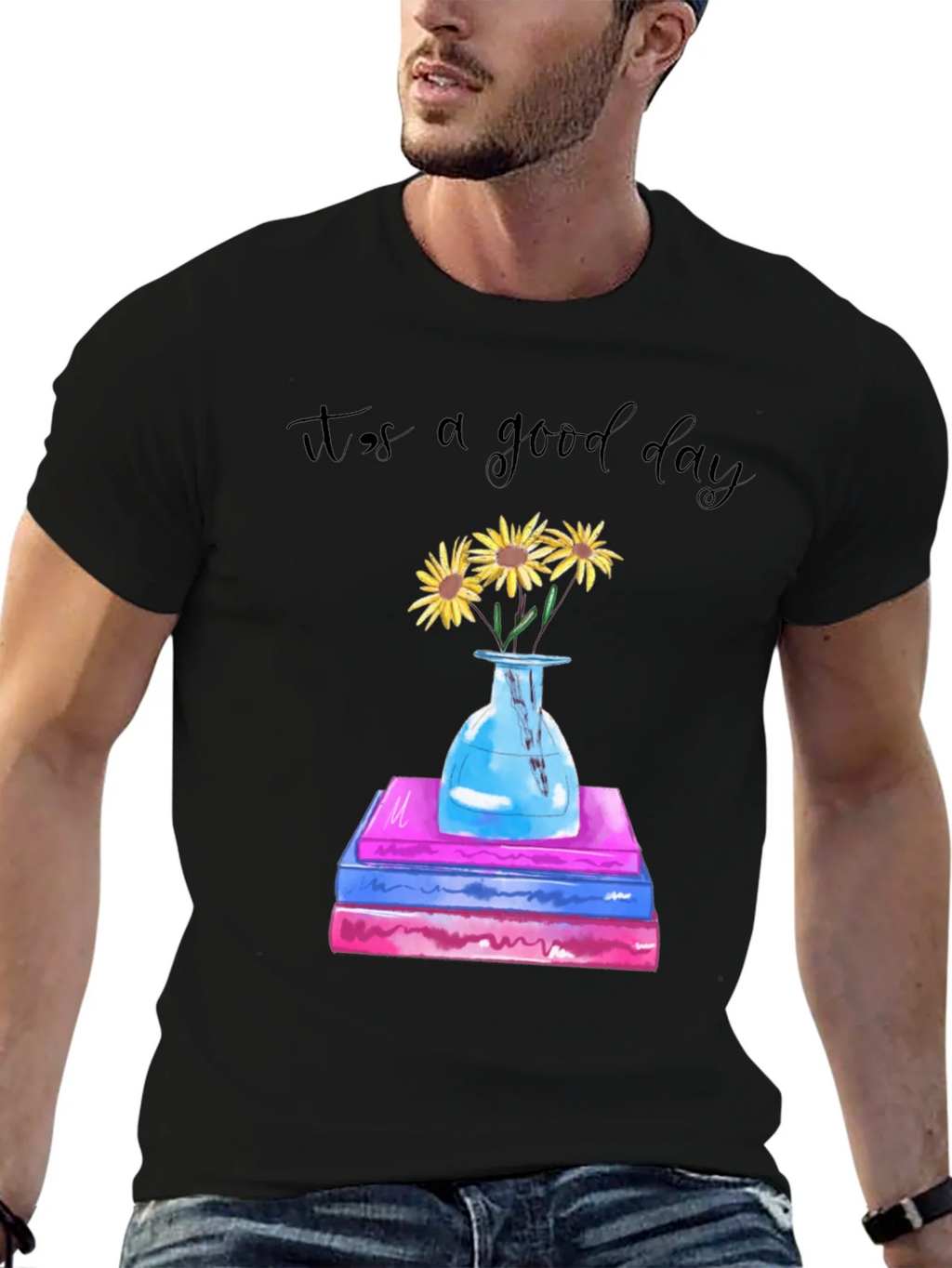 Its a Good Day Sunflower Books Graphic Tee product image 6