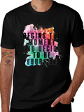 Beauty Begins Graphic Tee - Inspirational Black T-Shirt product image 1