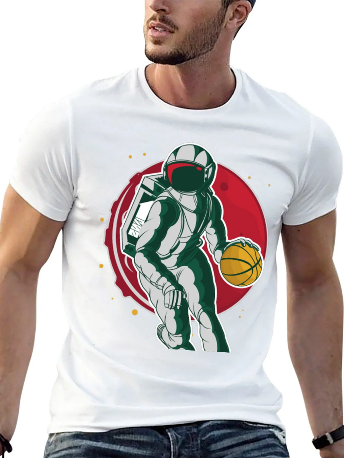 Astronaut Basketball T-Shirt product image 11