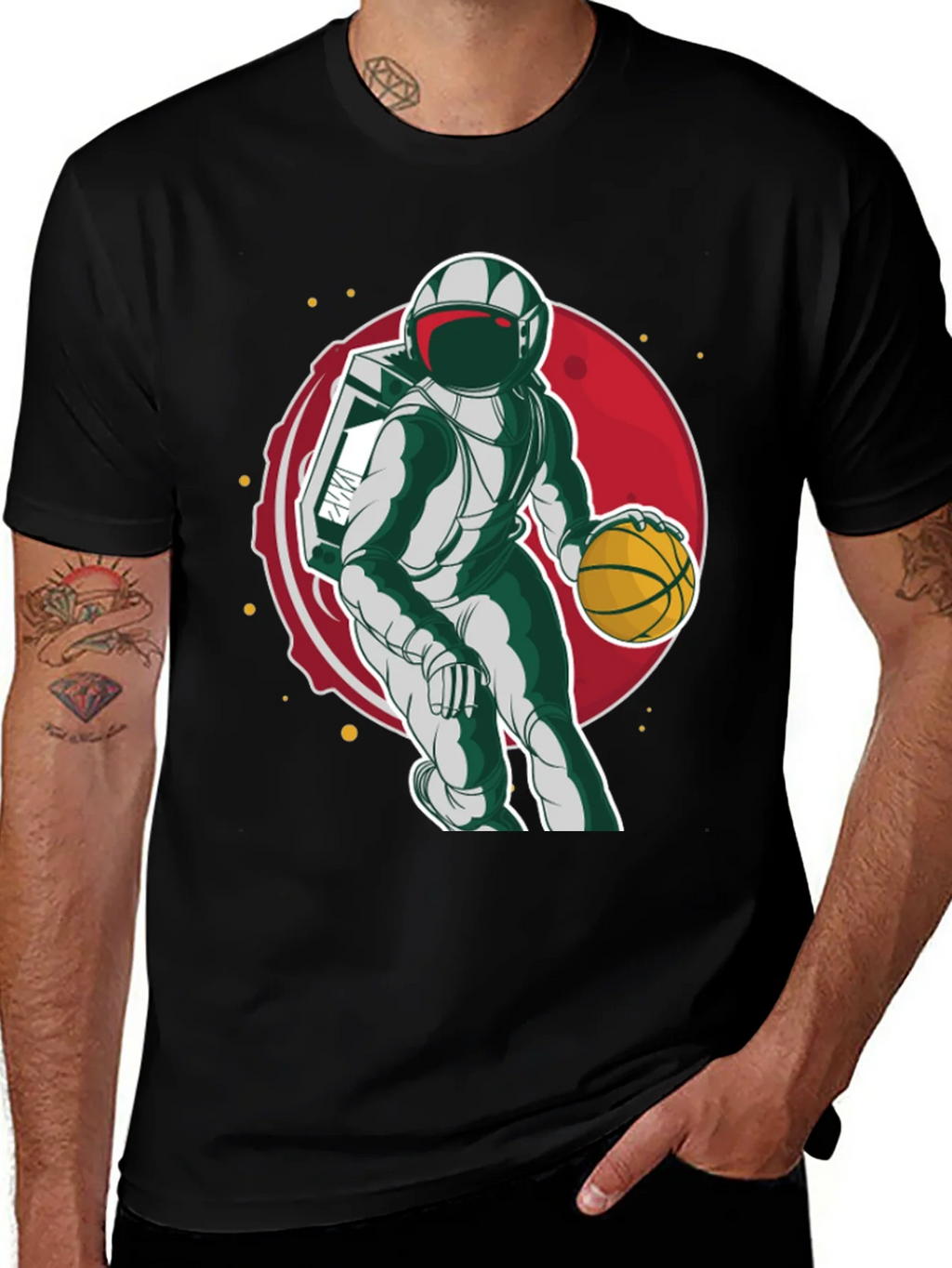 Astronaut Basketball T-Shirt product image 1