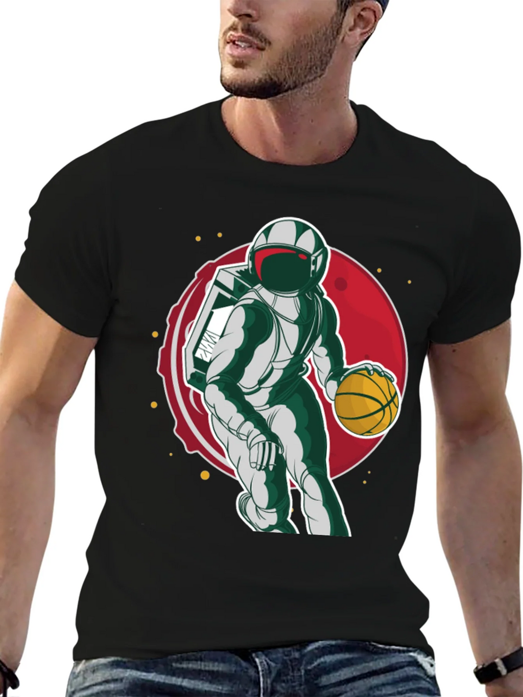 Astronaut Basketball T-Shirt product image 6
