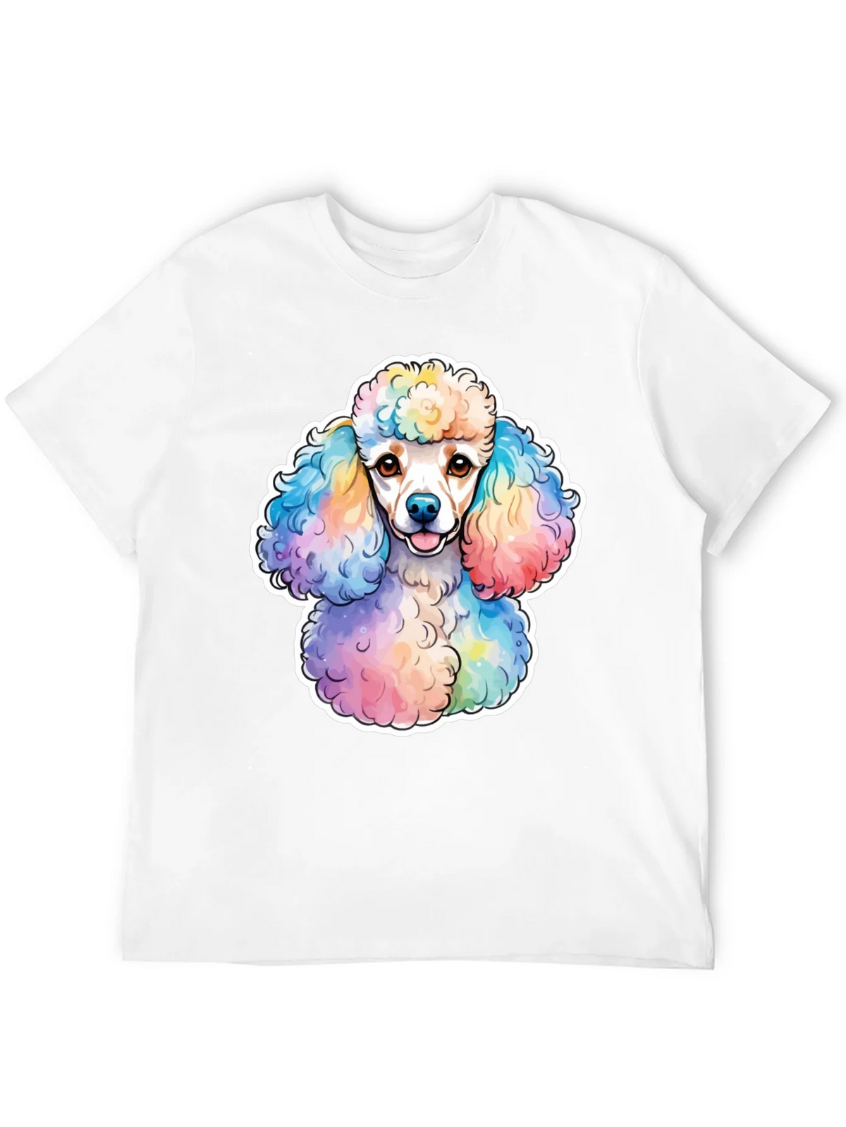 Rainbow Poodle Graphic Tee - Trendy Dog Lover Shirt product image 11