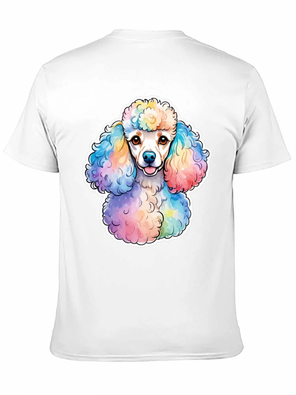 Rainbow Poodle Graphic Tee - Trendy Dog Lover Shirt product image 10