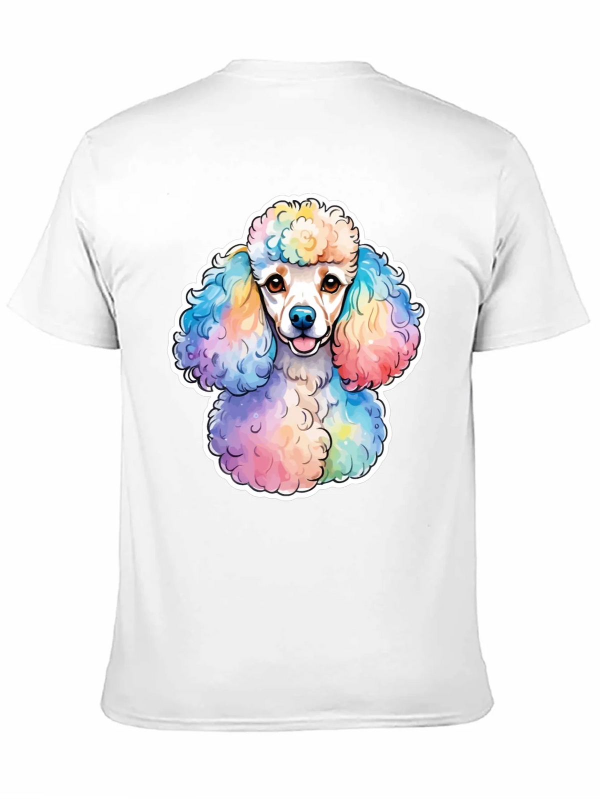 Rainbow Poodle Graphic Tee - Trendy Dog Lover Shirt product image 10