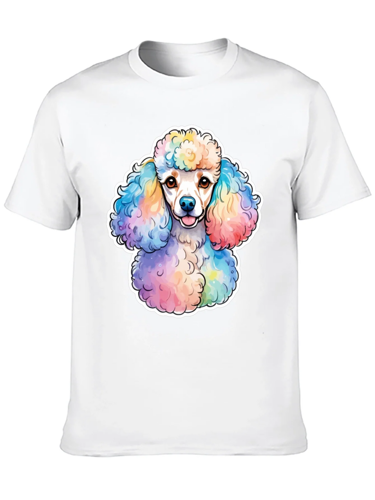 Rainbow Poodle Graphic Tee - Trendy Dog Lover Shirt product image 9