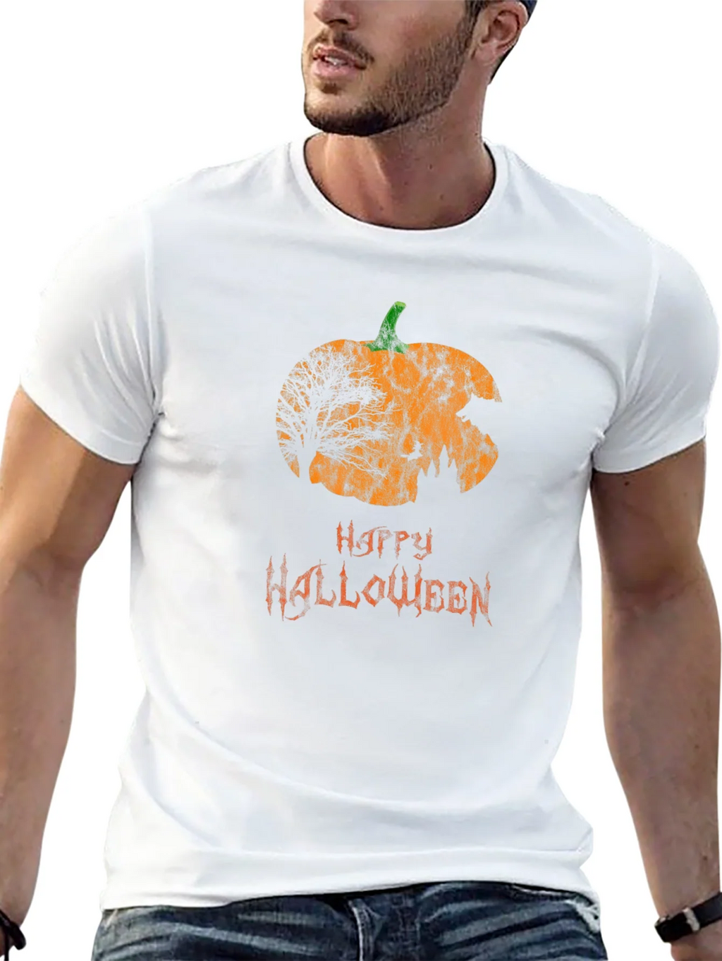 Happy Halloween Pumpkin Graphic Tee product image 12
