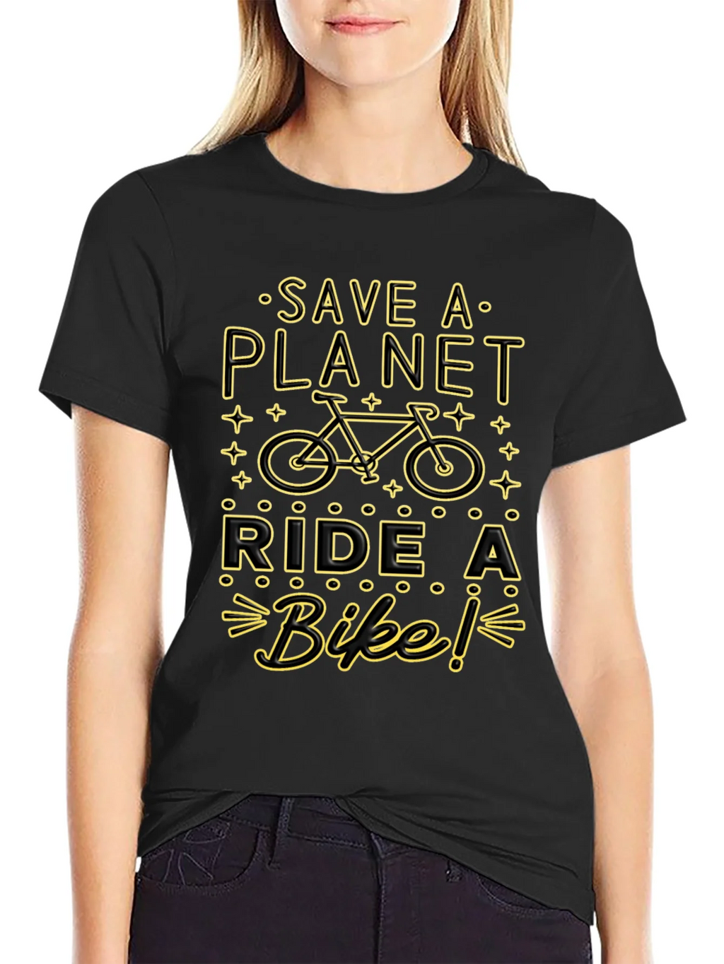 Save the Planet Ride a Bike Graphic Tee product image 2