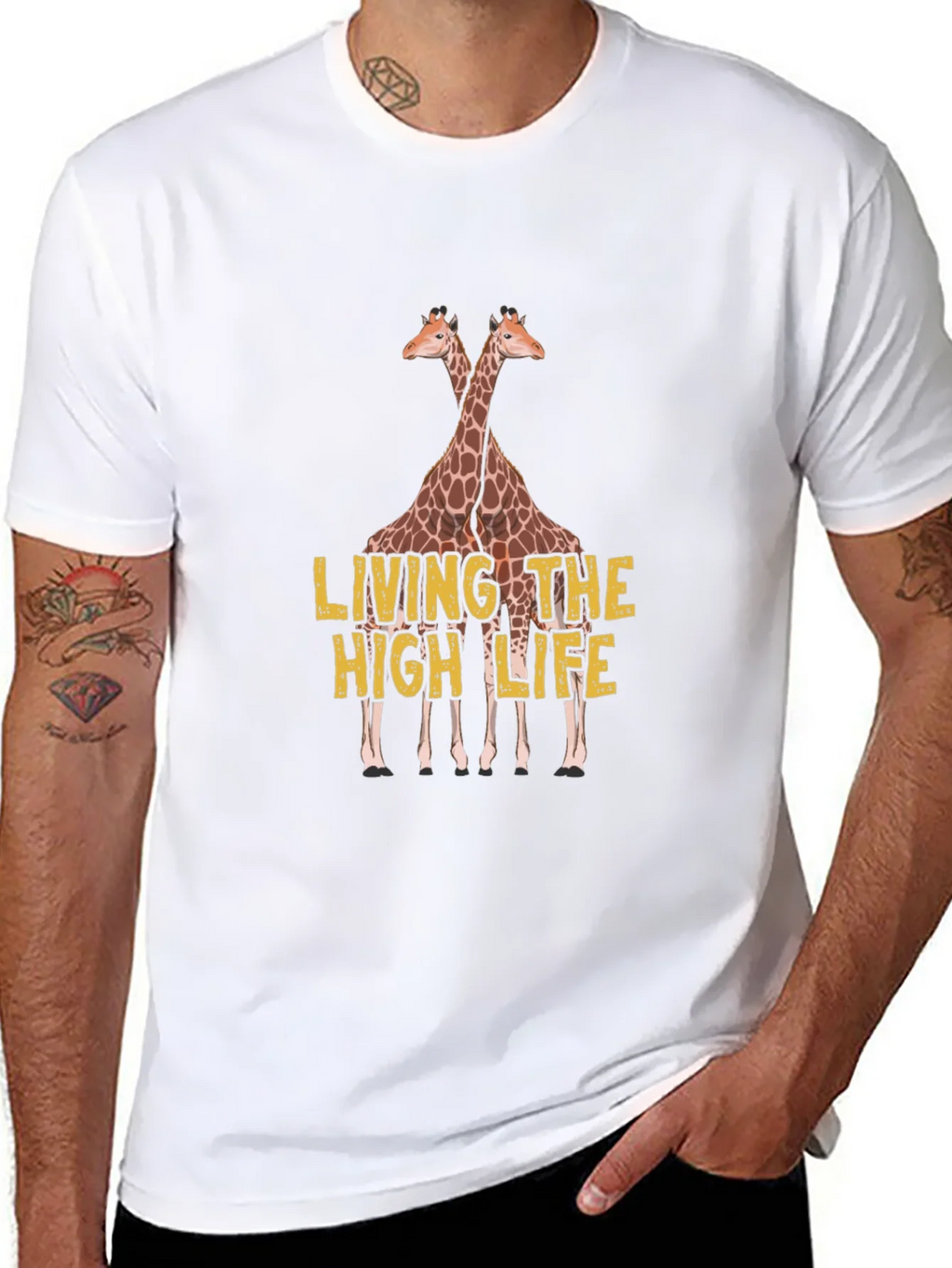 Living the High Life Giraffe T-Shirt product image 5