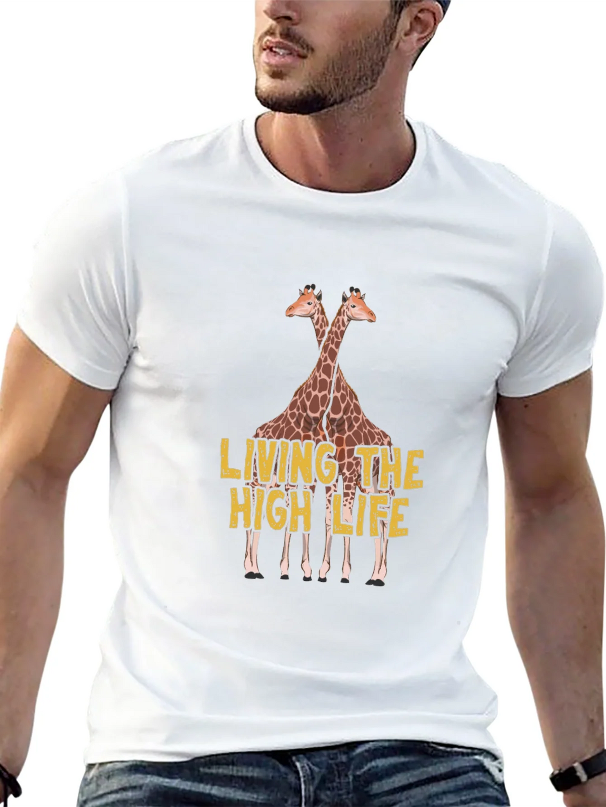 Living the High Life Giraffe T-Shirt product image 9