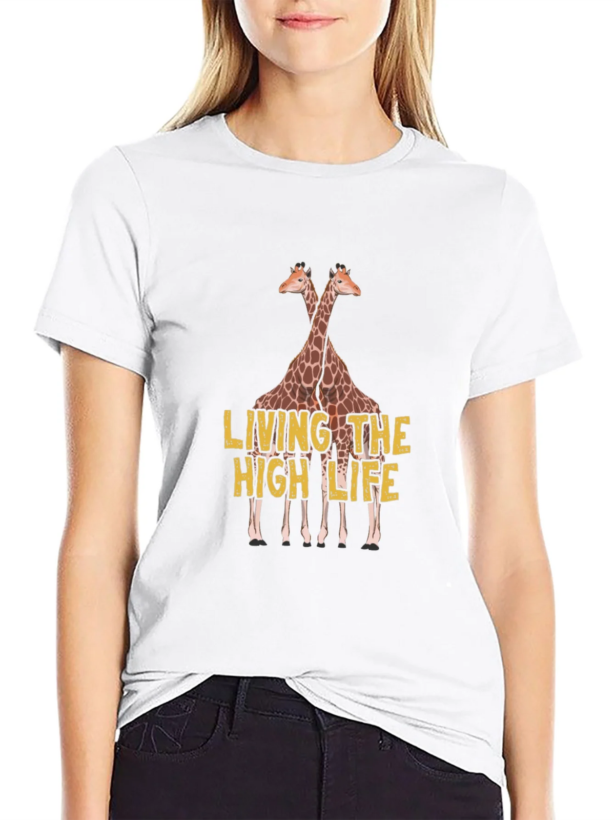 Living the High Life Giraffe T-Shirt product image 6