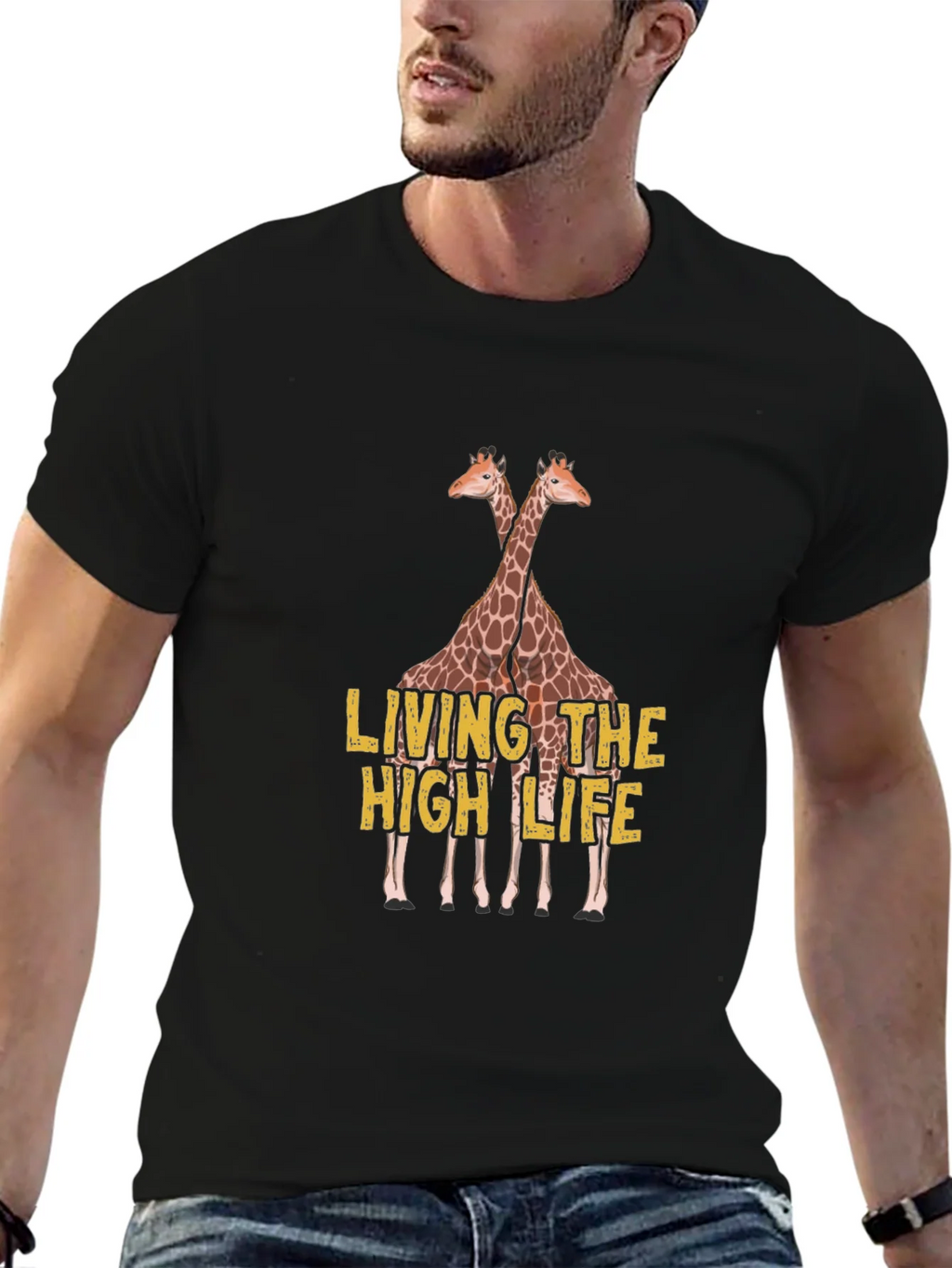 Living the High Life Giraffe T-Shirt product image 4