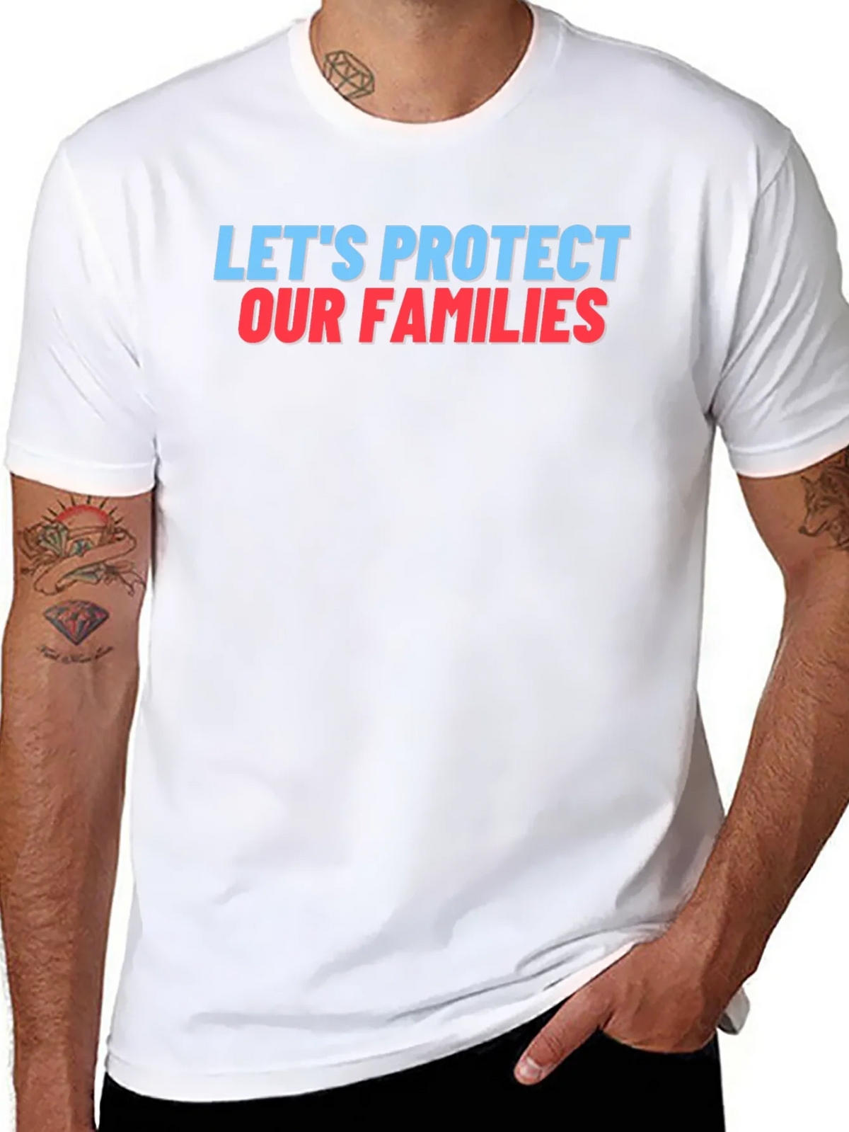Lets Protect Our Families Graphic Tee product image 7