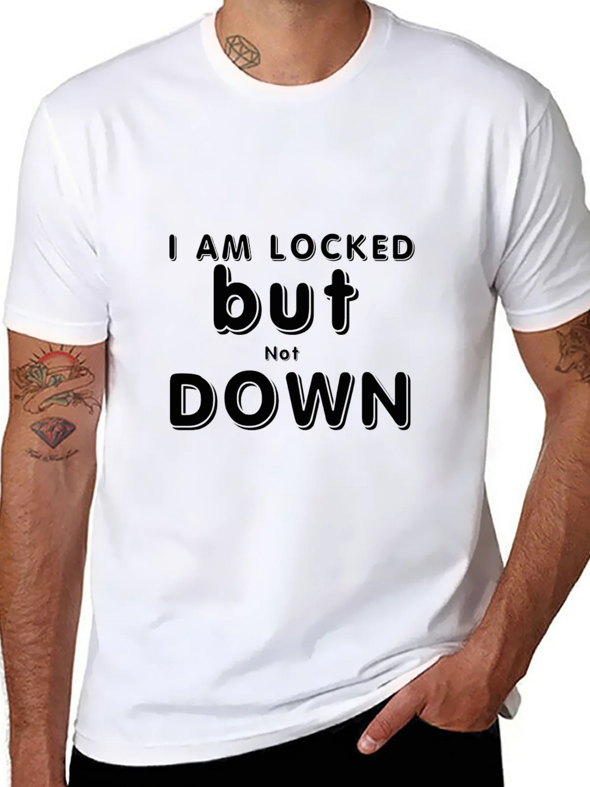 Locked But Not Down Graphic Tee product image 7
