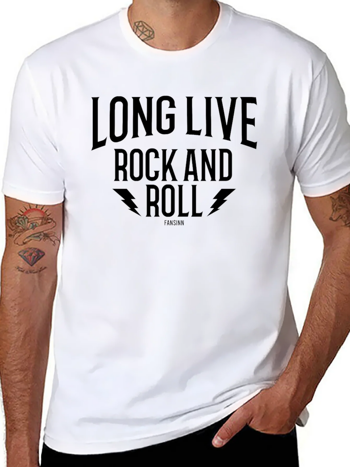 Long Live Rock and Roll Black T-Shirt product image 6