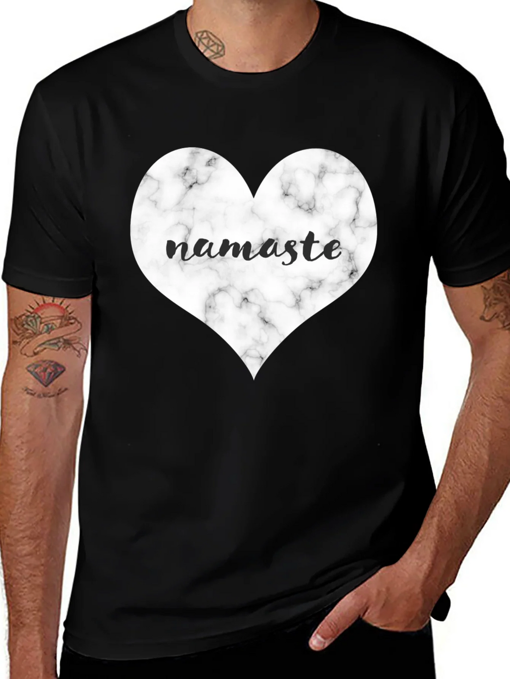 Namaste Heart Graphic Tee product image 1