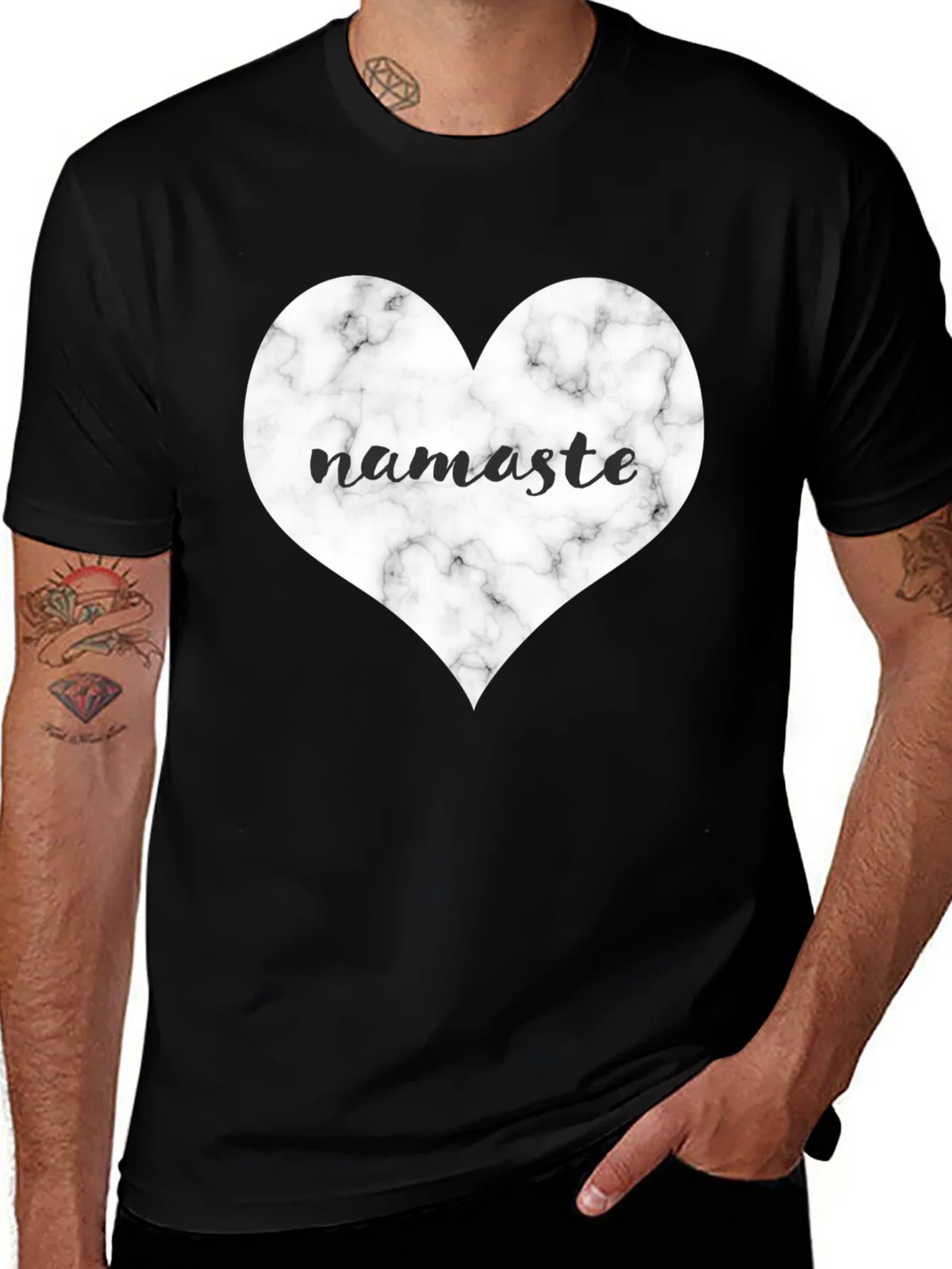 Namaste Heart Graphic Tee product image 1