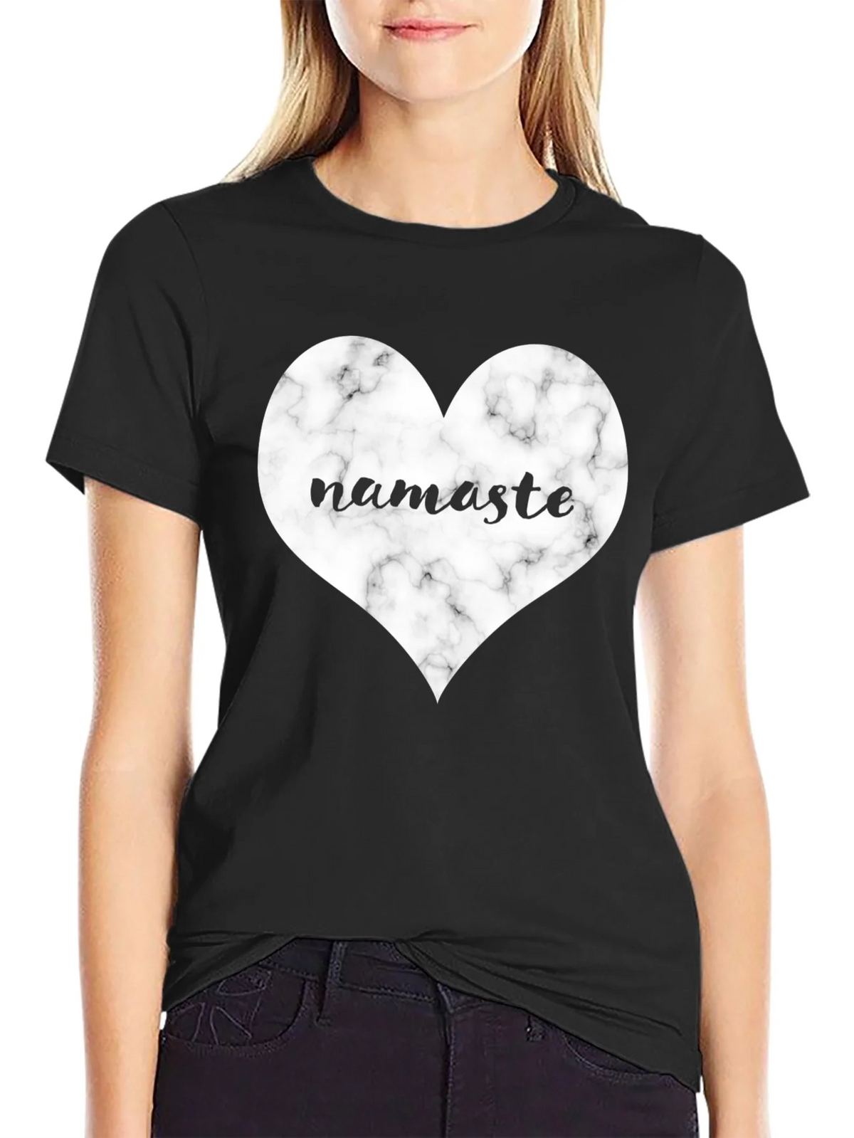 Namaste Heart Graphic Tee product image 2