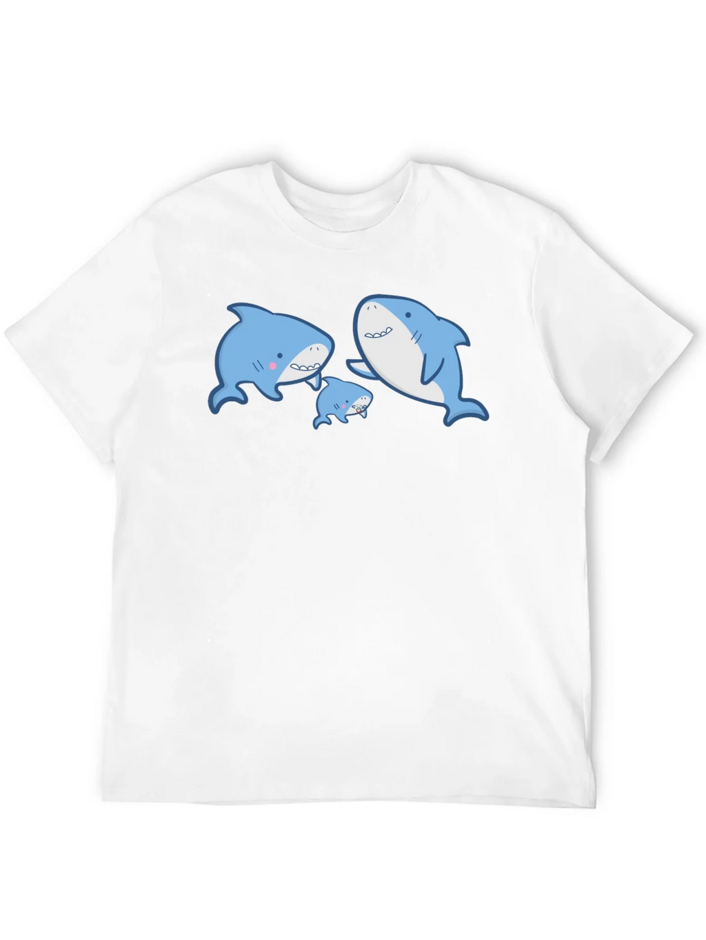 Cute Shark Family Graphic T-Shirt product image 11