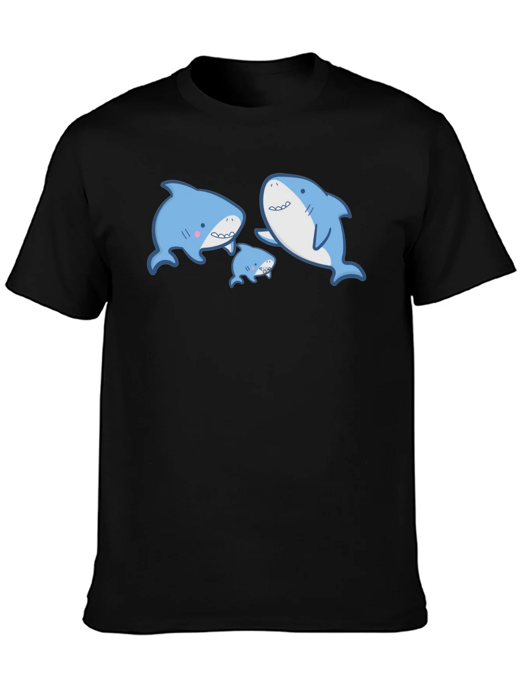 Cute Shark Family Graphic T-Shirt product image 3
