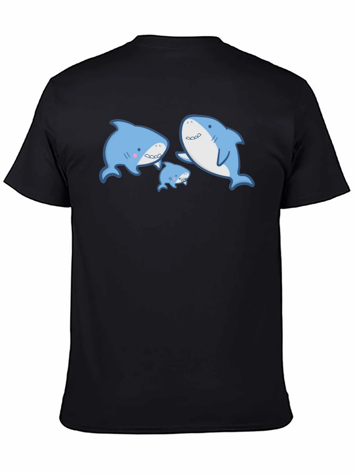 Cute Shark Family Graphic T-Shirt product image 4