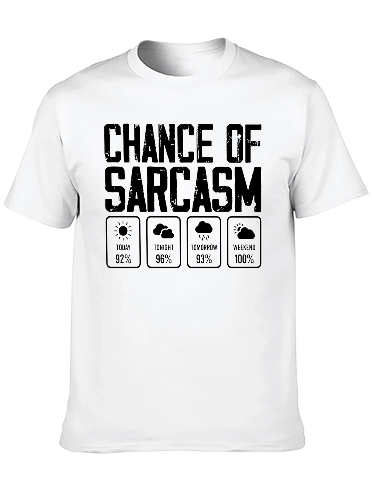 Sarcasm Weather Report Graphic Novelty T-Shirt product image 9