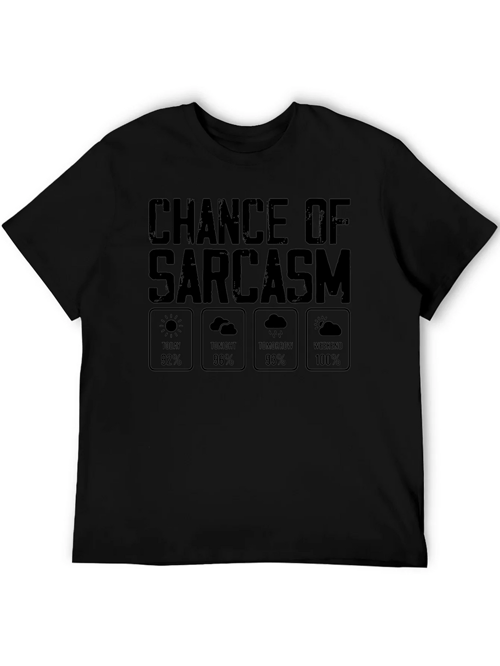 Sarcasm Weather Report Graphic Novelty T-Shirt product image 5