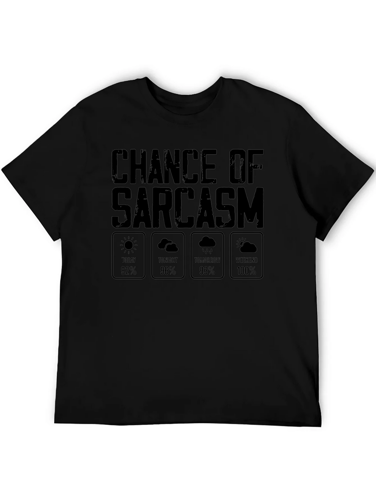 Sarcasm Weather Report Graphic Novelty T-Shirt product image 5