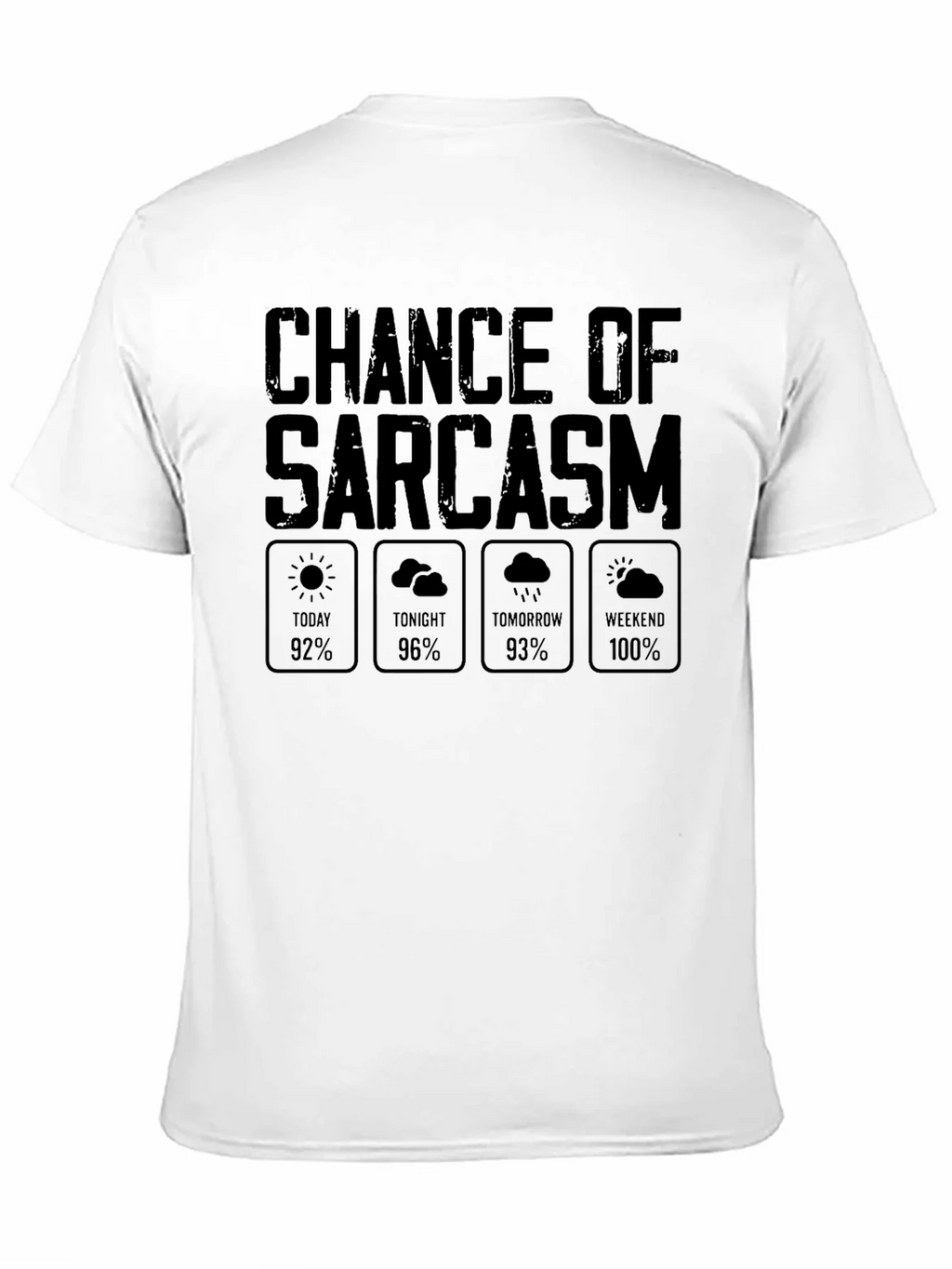 Sarcasm Weather Report Graphic Novelty T-Shirt product image 10