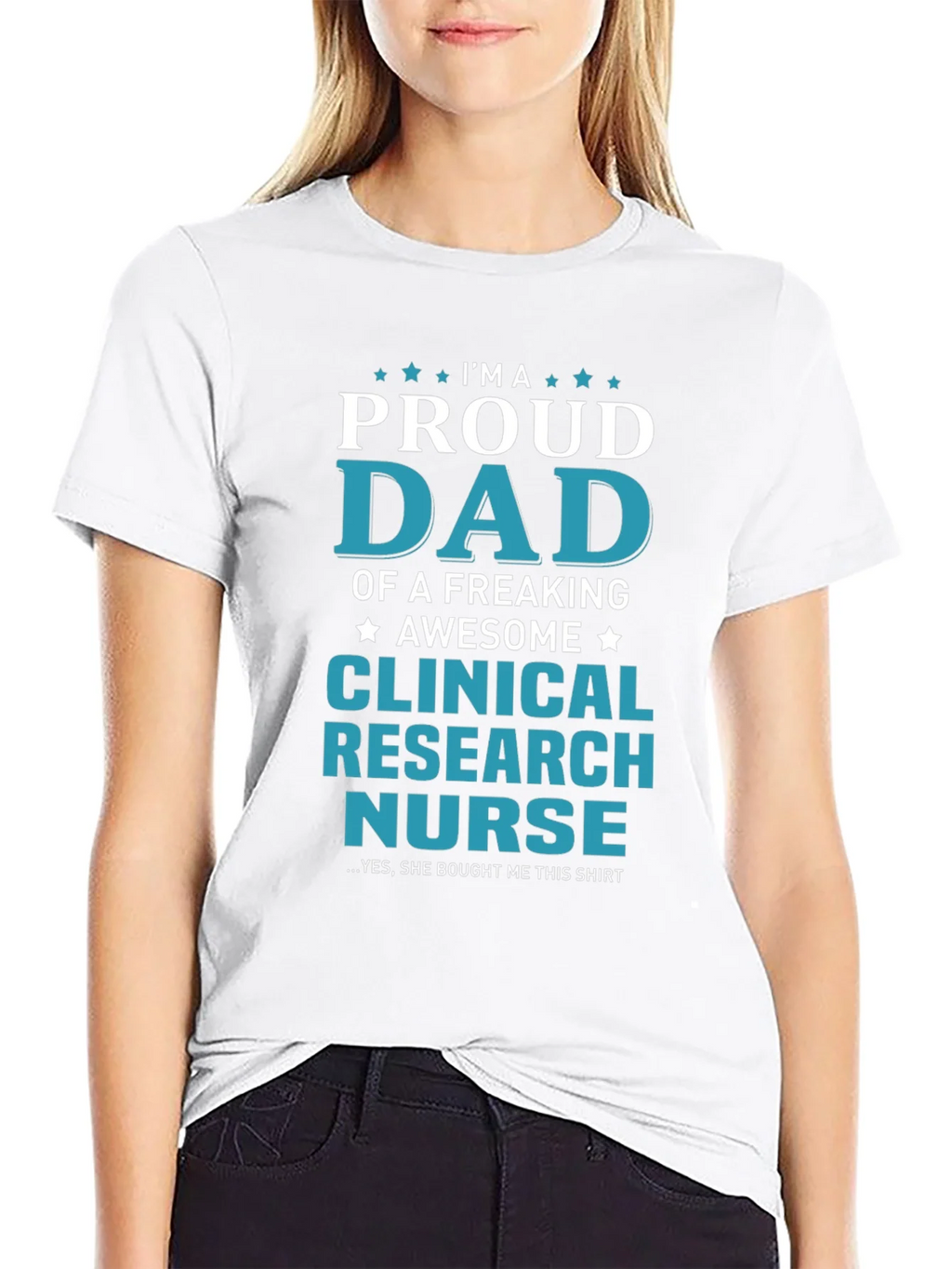 Proud Dad Clinical Research Nurse Graphic T-Shirt product image 8