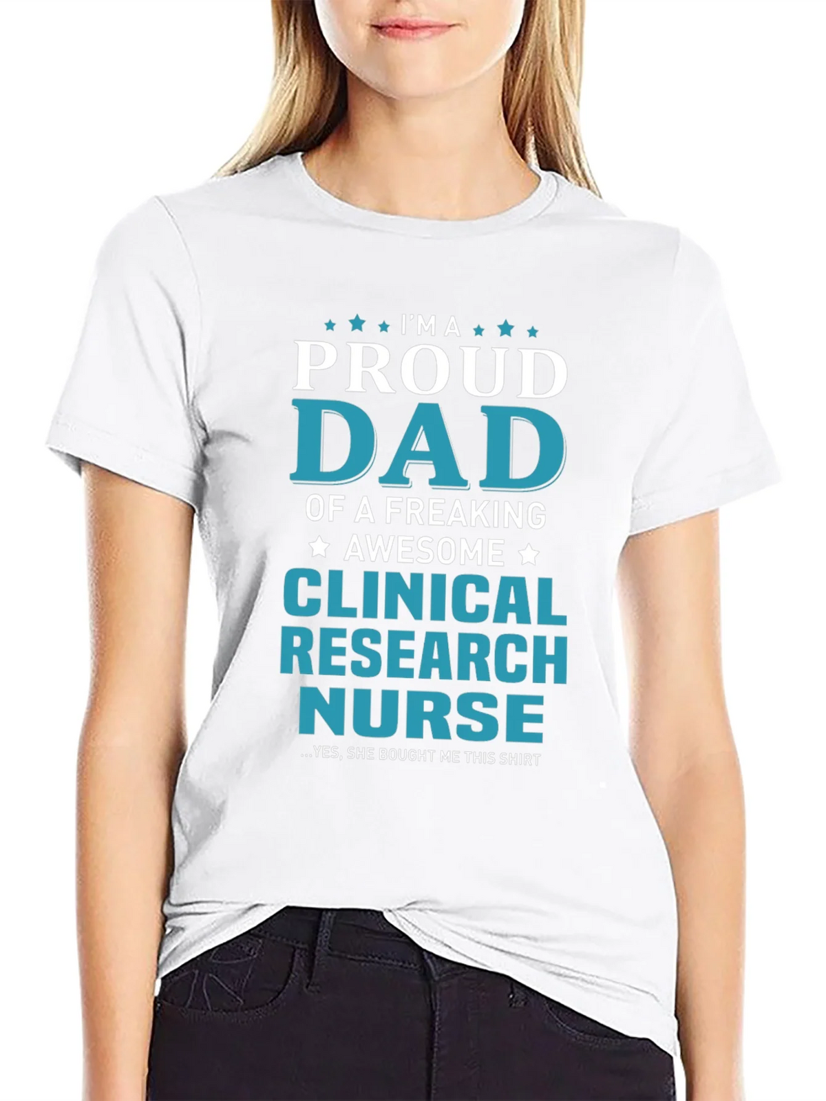 Proud Dad Clinical Research Nurse Graphic T-Shirt product image 8