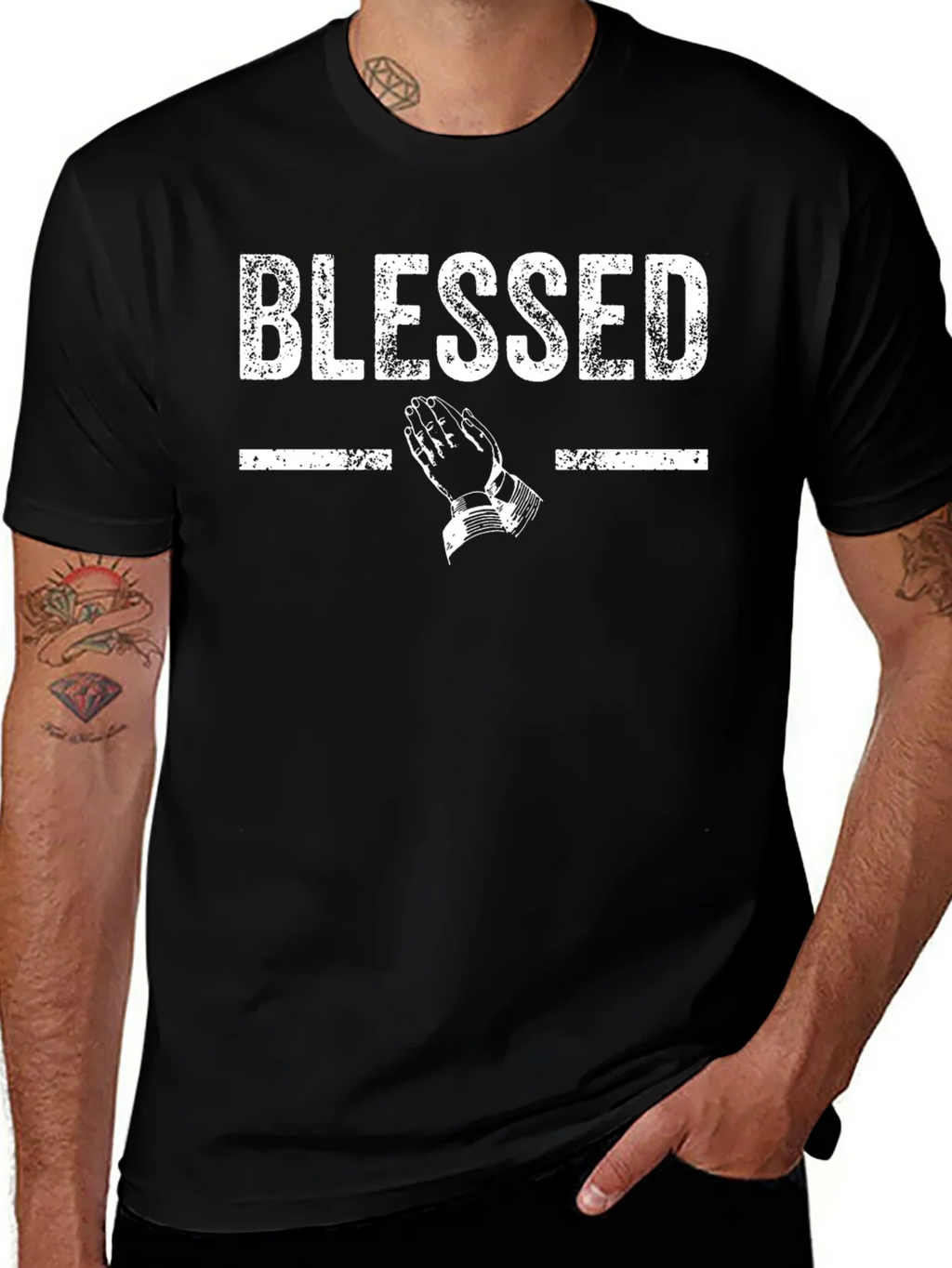 Blessed Graphic Tee - Stylish Religious T-Shirt product image 1