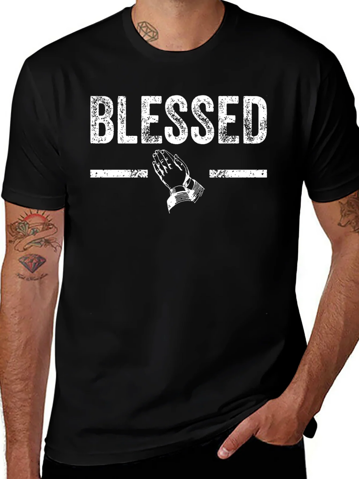 Blessed Graphic Tee - Stylish Religious T-Shirt product image 1