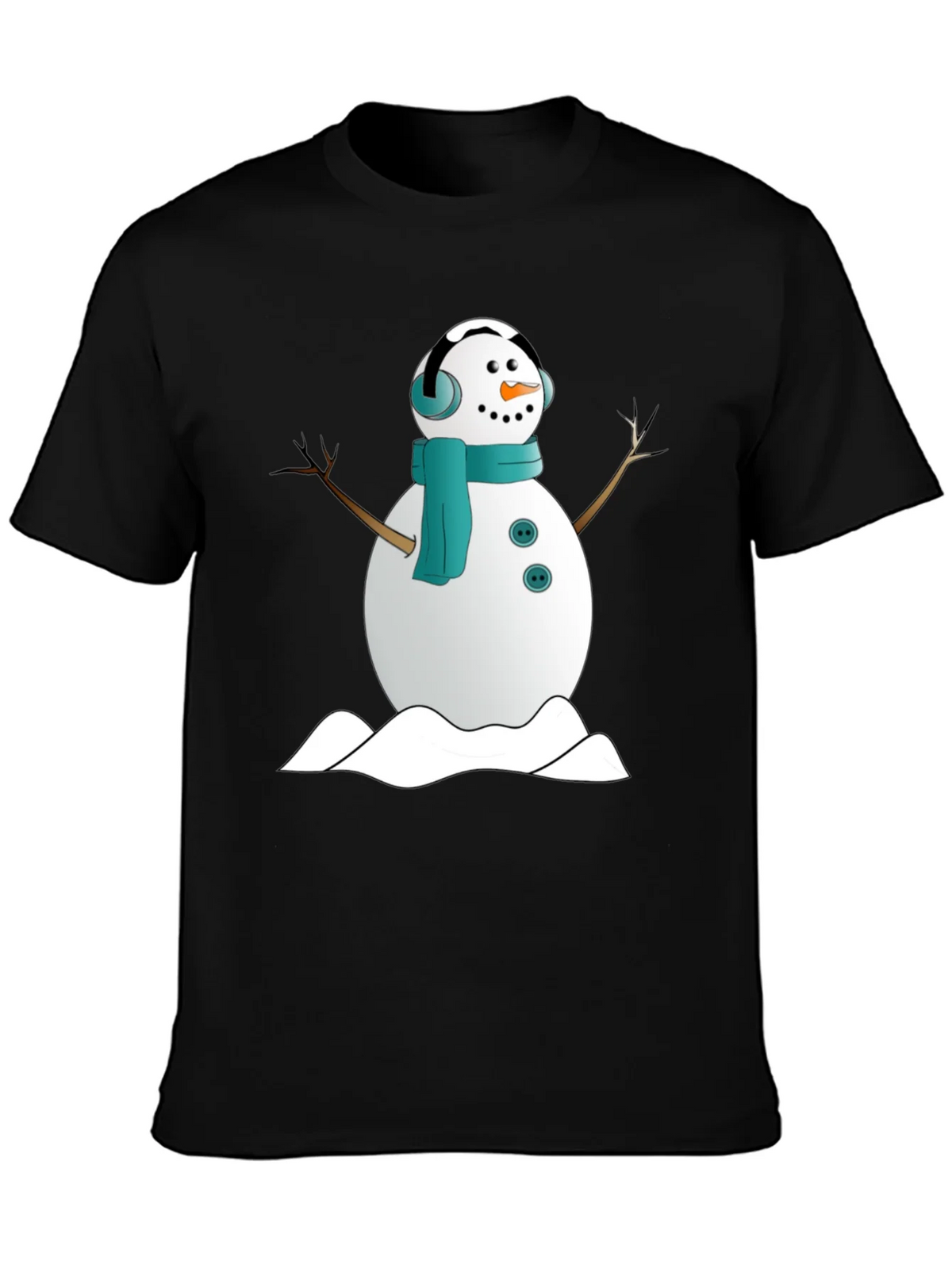 Snowman Graphic Tee - Winter Holiday Shirt product image 3