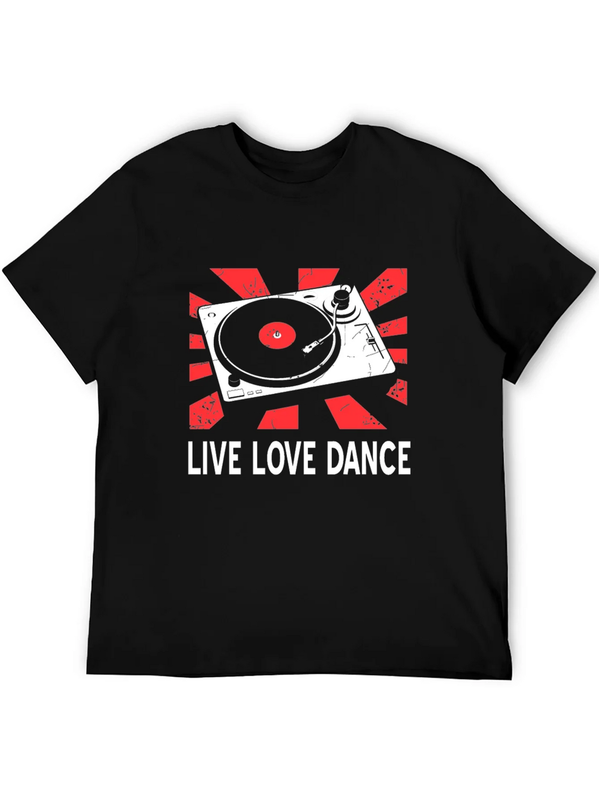 Live Love Dance DJ Turntable Graphic T-Shirt product image 5