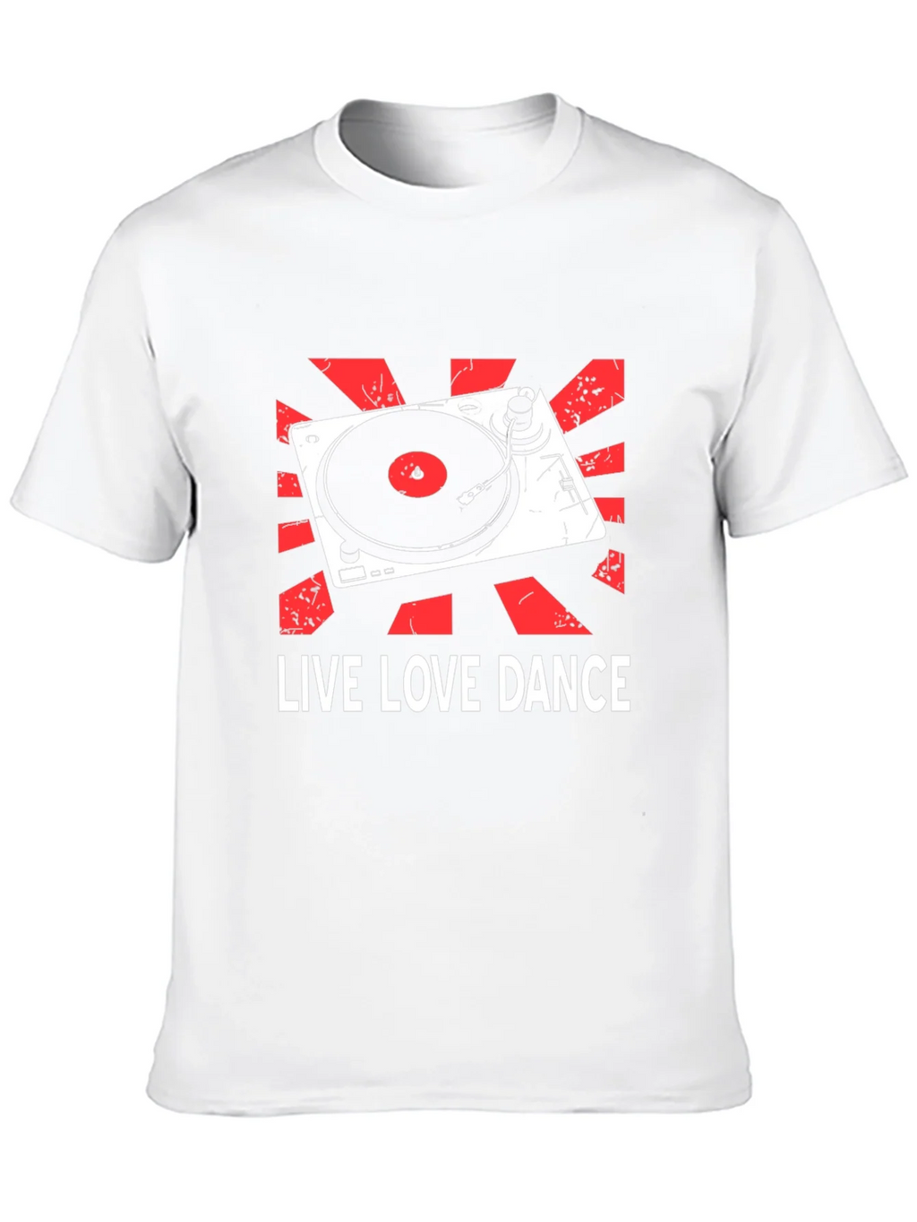 Live Love Dance DJ Turntable Graphic T-Shirt product image 9