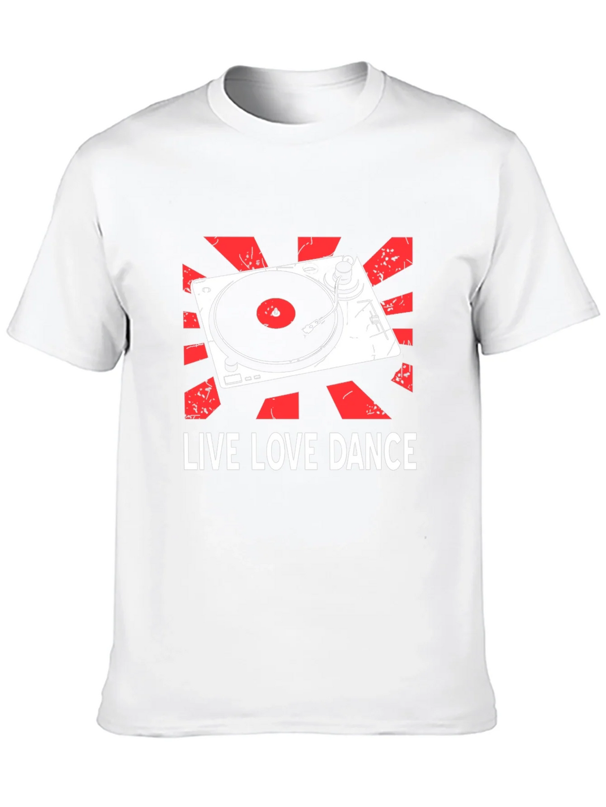 Live Love Dance DJ Turntable Graphic T-Shirt product image 9