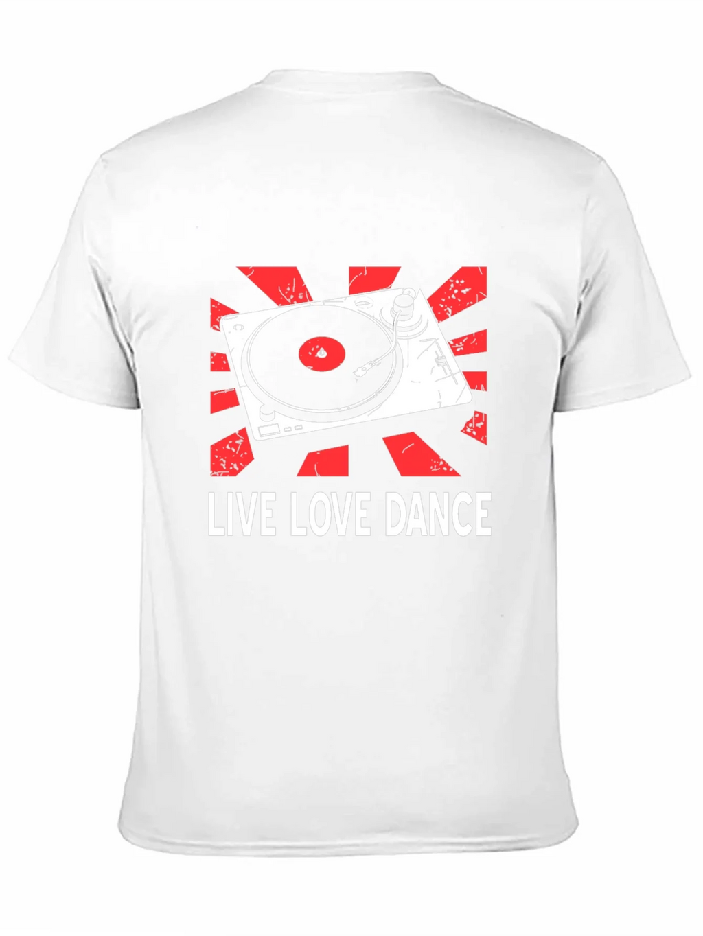 Live Love Dance DJ Turntable Graphic T-Shirt product image 10
