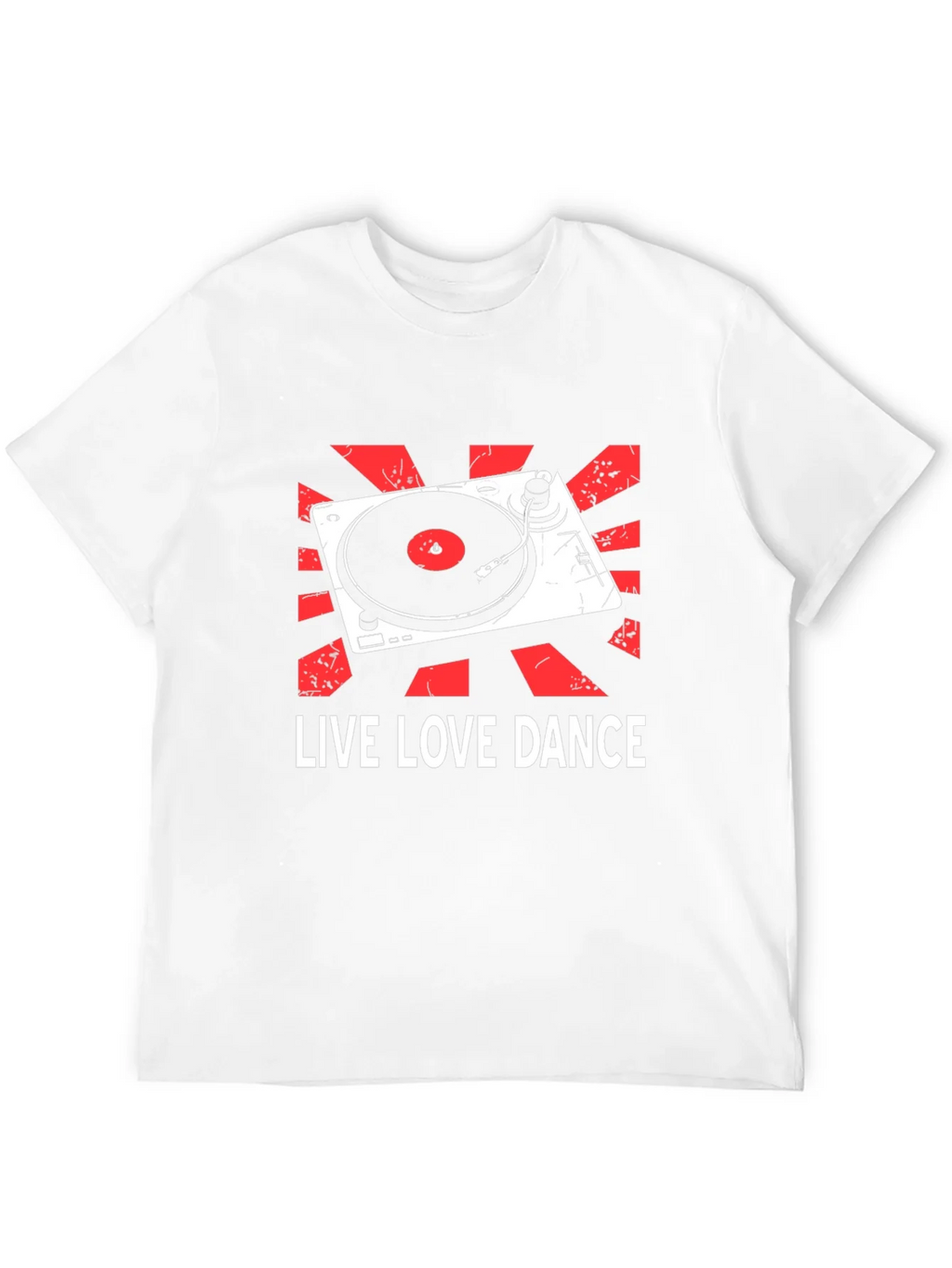 Live Love Dance DJ Turntable Graphic T-Shirt product image 11