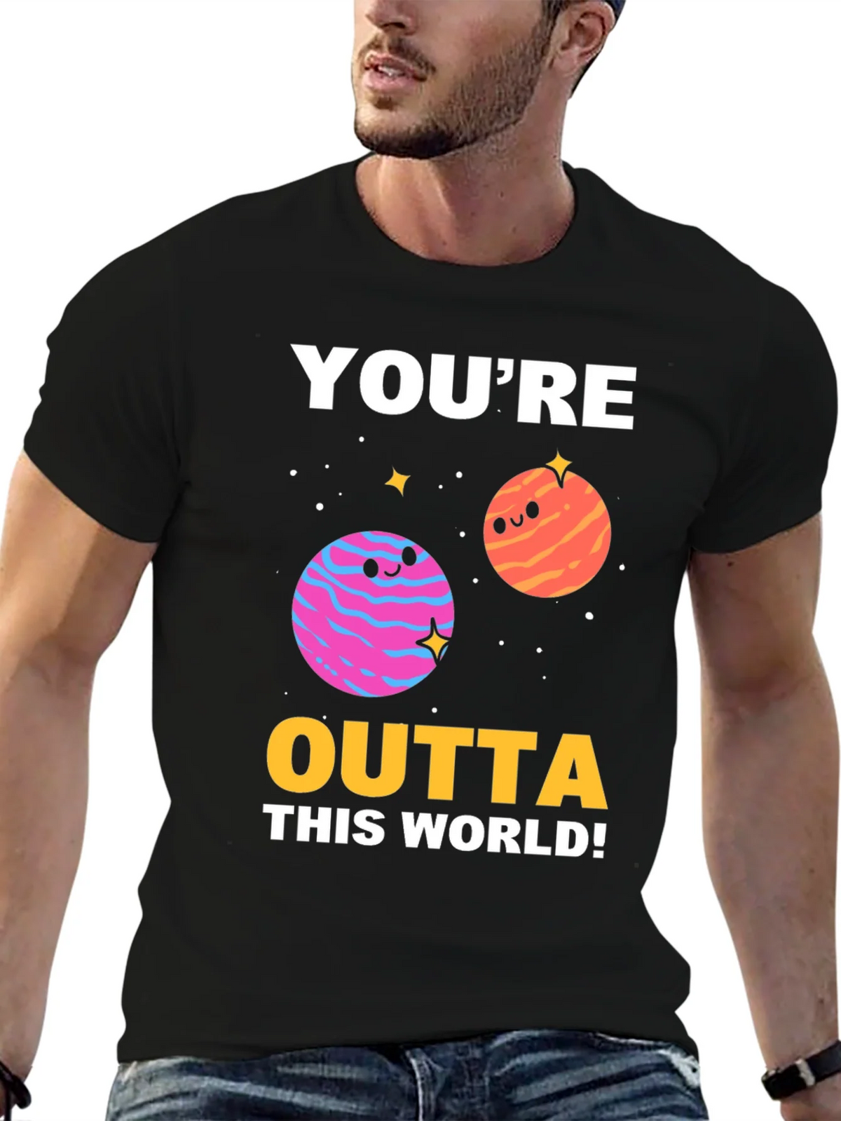 Outta This World Graphic T-Shirt - Space Planets Tee product image 6