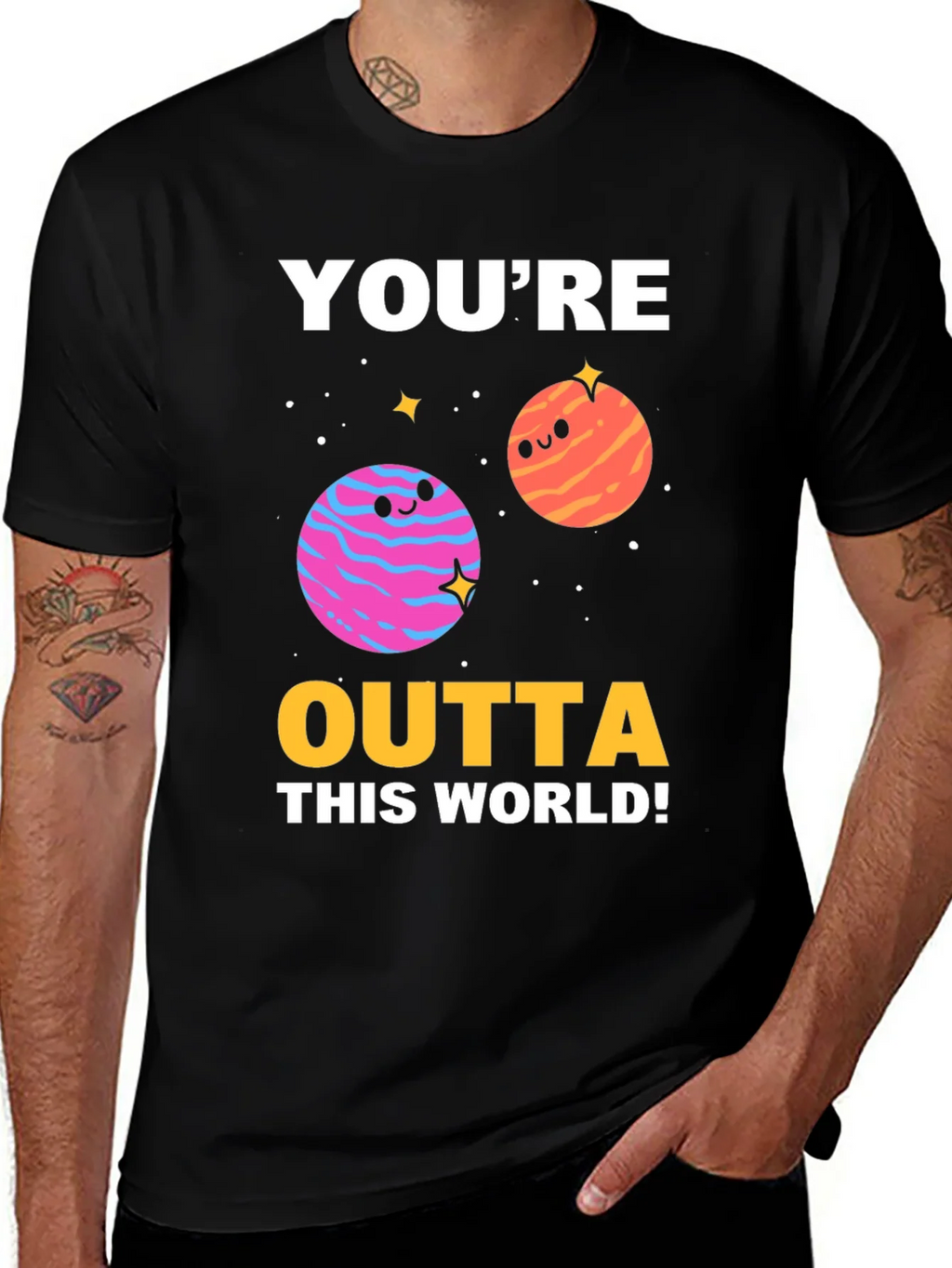 Outta This World Graphic T-Shirt - Space Planets Tee product image 1
