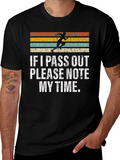 Funny Runners Tee: If I Pass Out Note My Time product image 1