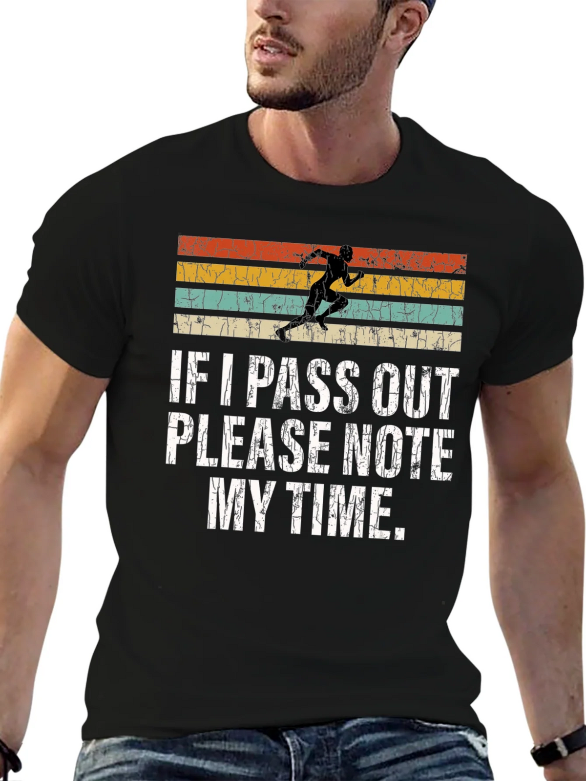 Funny Runners Tee: If I Pass Out Note My Time product image 6