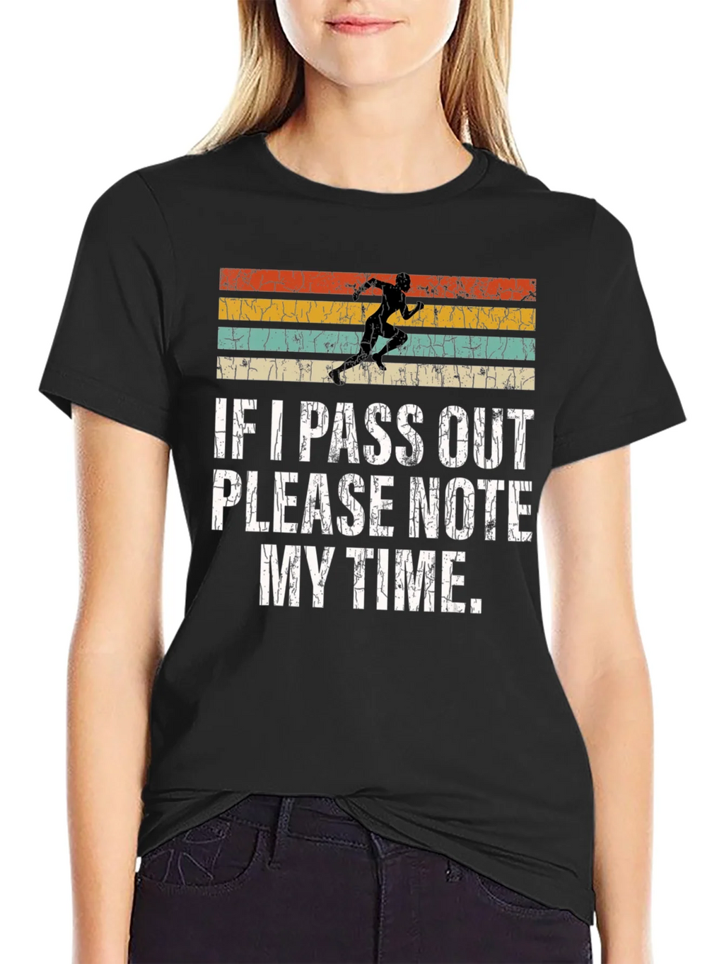 Funny Runners Tee: If I Pass Out Note My Time product image 2
