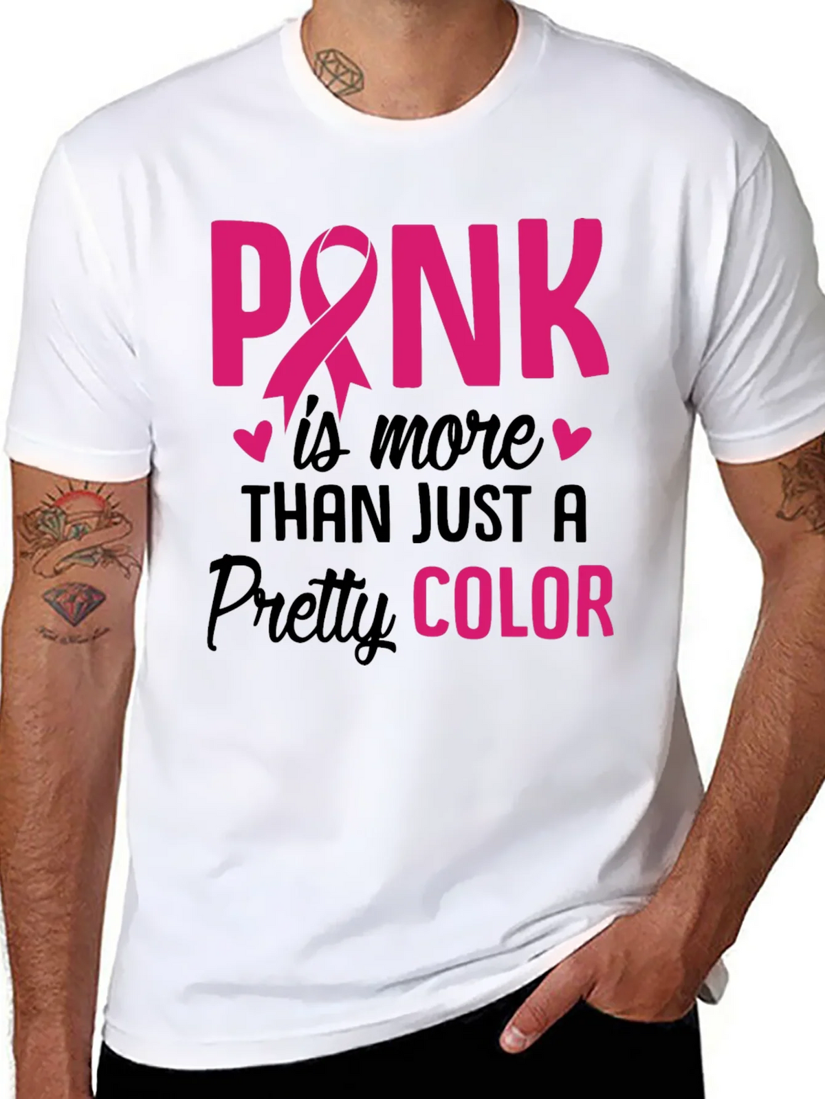 Pink Awareness T-Shirt - More Than Just a Color! product image 7