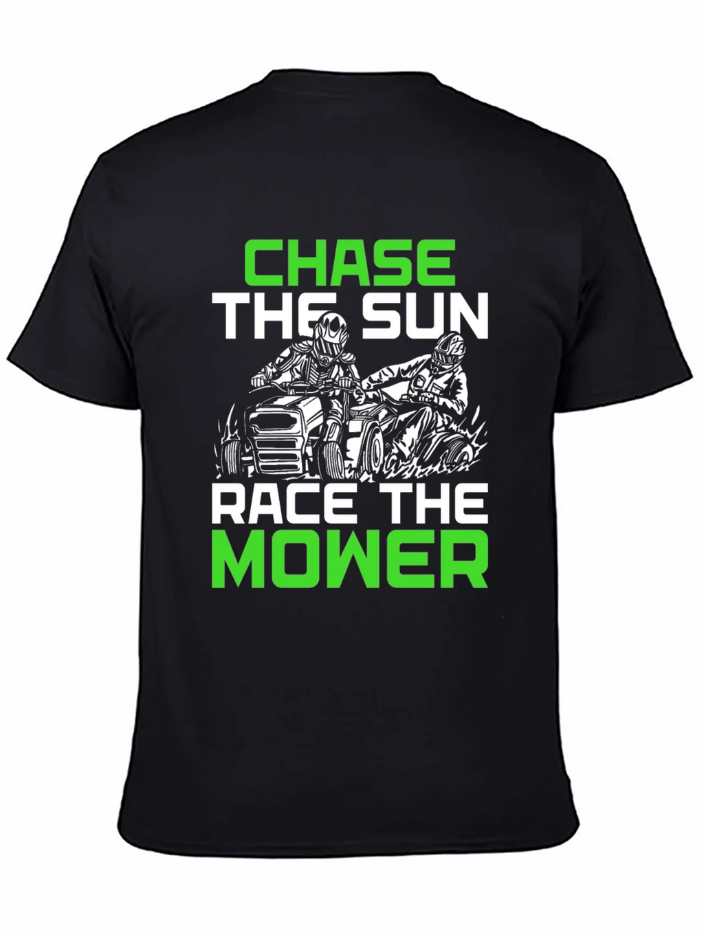 Chase the Sun Race Mower Black T-Shirt product image 4
