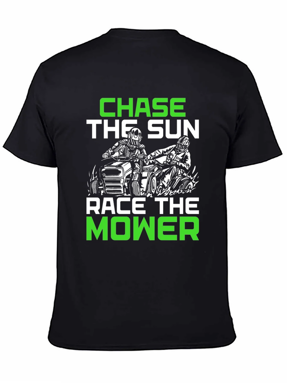 Chase the Sun Race Mower Black T-Shirt product image 4