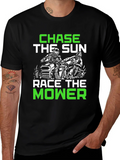 Chase the Sun Race Mower Black T-Shirt product image 1