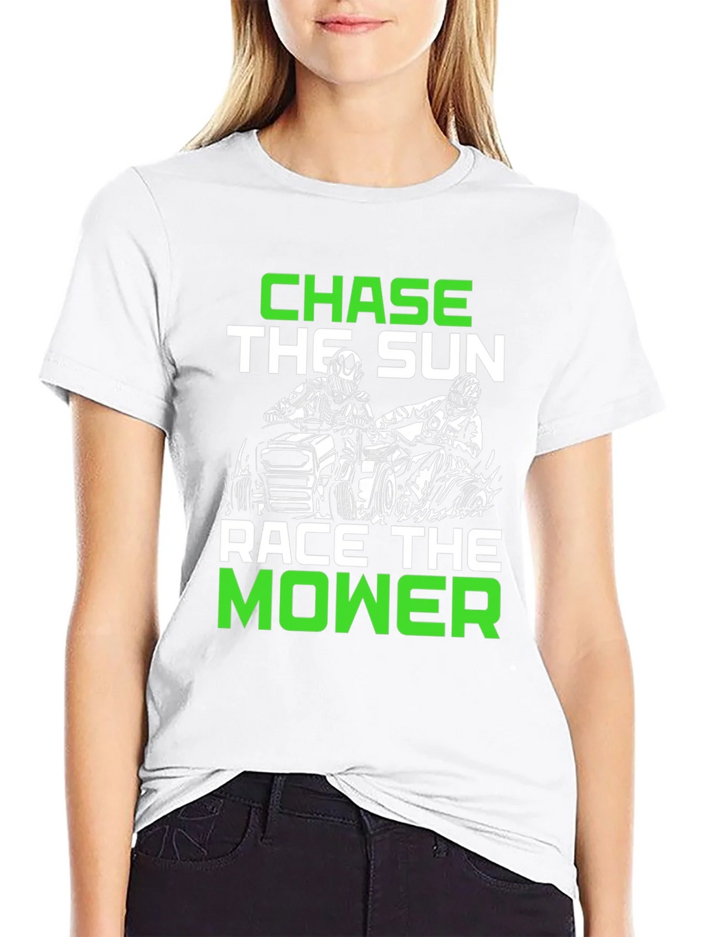 Chase the Sun Race Mower Black T-Shirt product image 8