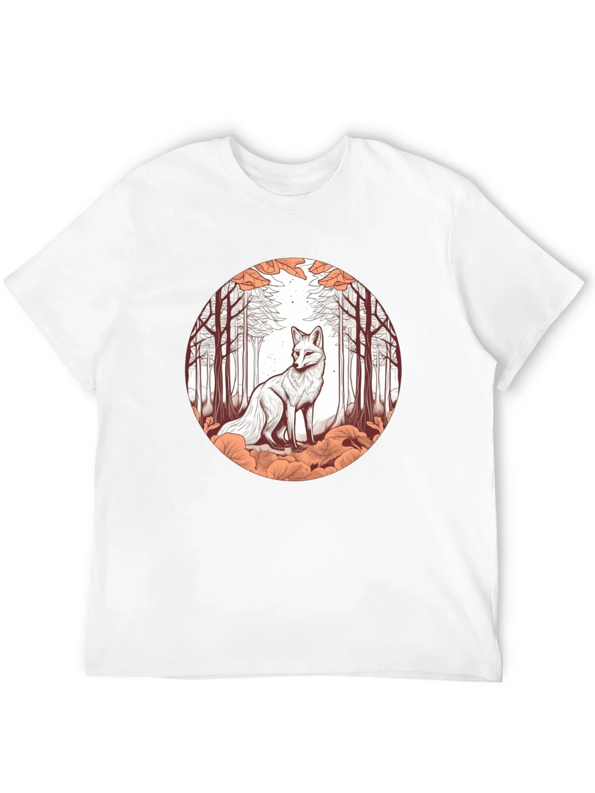 Fox in Forest Graphic Tee - Unique Art T-Shirt product image 11